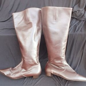 RARE J CREW MID CALF LEATHER BOOTS ITALY SZ 7